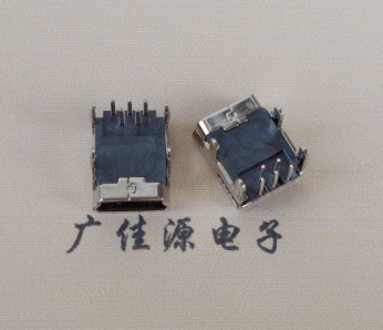 三水Mini usb 5p接口,迷你B型母座,四脚DIP插板,连接器