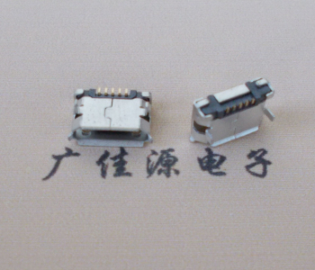 三水Micro USB卷口 B型(无柱）插板脚间距6.4普通端子