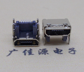 三水MICRO USB 5P母座 SMT垫高 L=4.15双壳