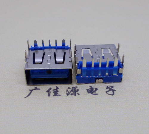 三水 USB5安大电流母座 OPPO蓝色胶芯,快速充电接口