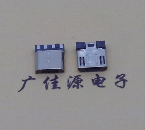 三水Micro USB焊线公头前五后四7.5MM超短尺寸