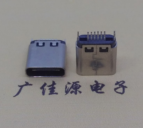 三水type-c16p母座,夹板式type-c16p接口连接器